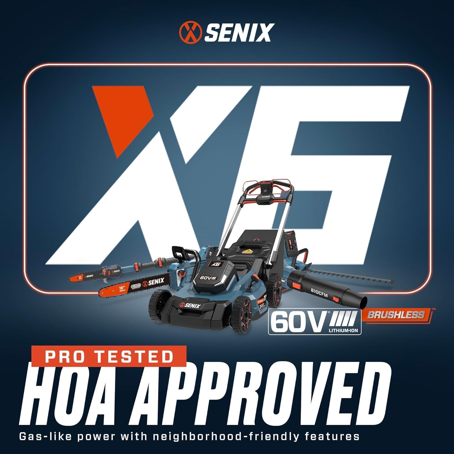 SENIX X6 60 Volt Max 10-Inch Carbon Fiber Cordless Pole Saw, Telescoping Chainsaw Reaches Branches up to 14 Feet, 3.0Ah Battery and Charger Included (CSPX6-M)17