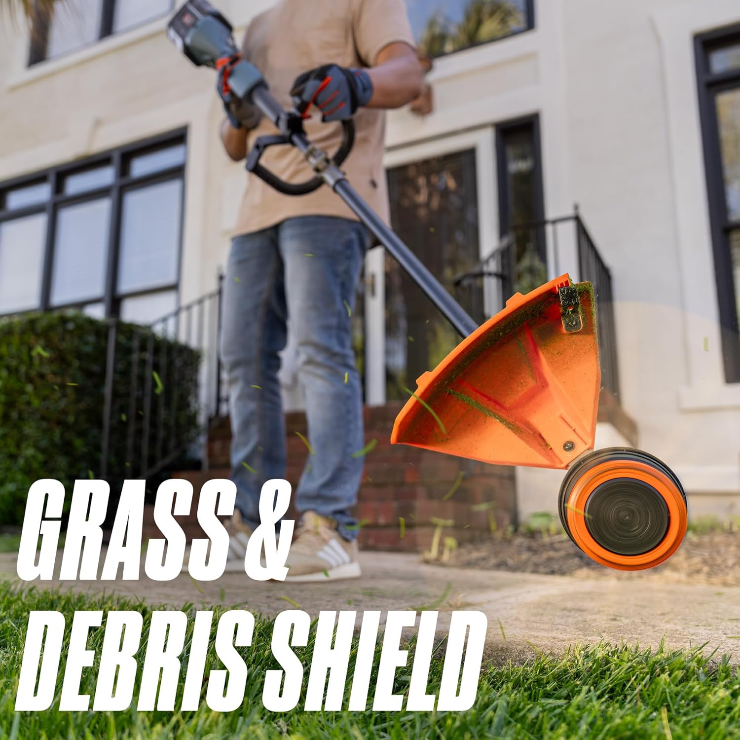 SENIX X6 60 Volt Max Cordless Brushless Grass Trimmer and Edger Lawn Tool, Straight Shaft, 16-Inch Max Cutting Width, Bump Feed, 3.0 Ah Lithium-ion Battery and Charger Included (GTX6-M)5
