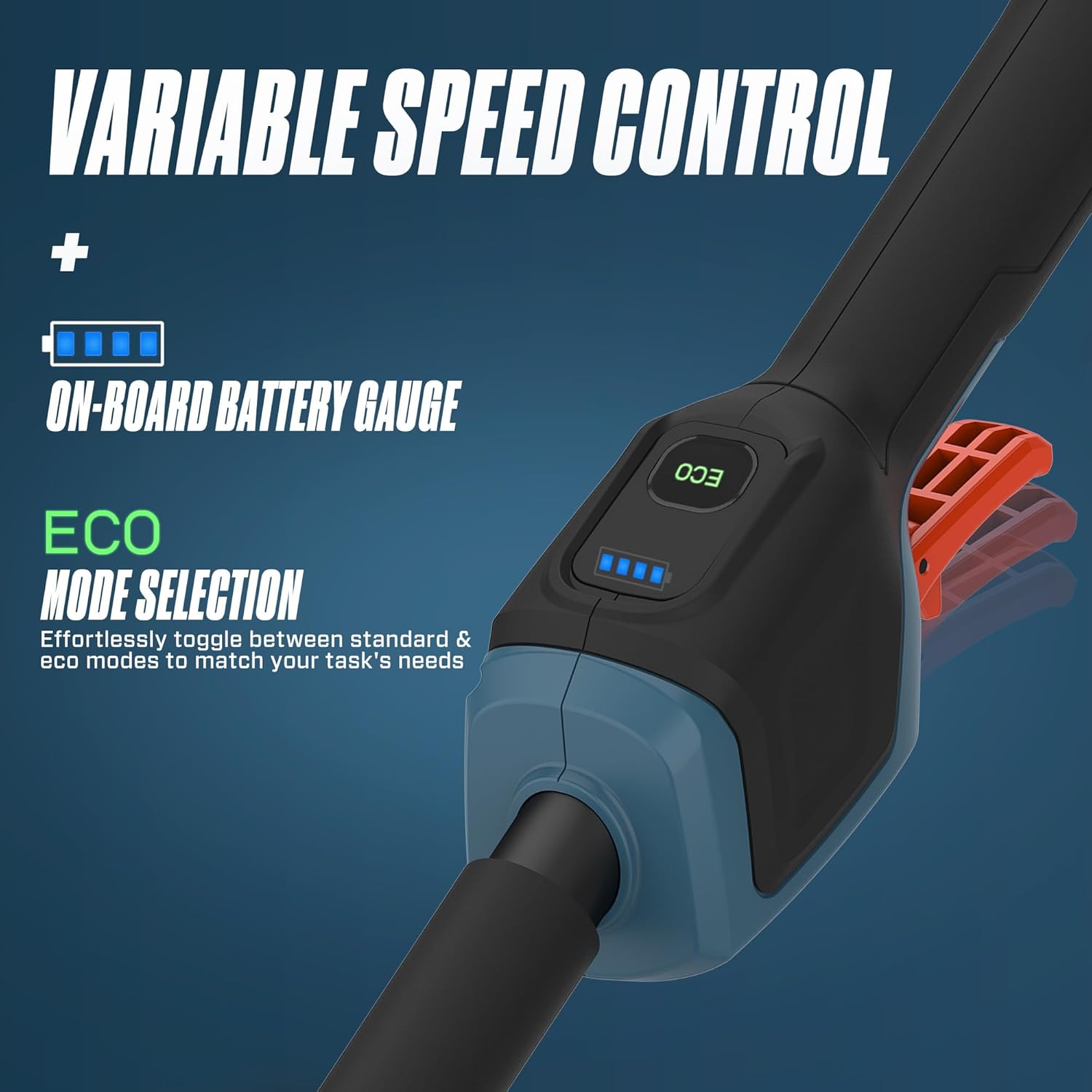 SENIX X6 60 Volt Max Cordless Brushless Grass Trimmer and Edger Lawn Tool, Straight Shaft, 16-Inch Max Cutting Width, Bump Feed, 3.0 Ah Lithium-ion Battery and Charger Included (GTX6-M)6