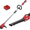 SKIL CB7542B-10 PWR CORE 20 Brushless 13" String Trimmer and 400 CFM Leaf Blower Kit, Includes 4.0Ah Battery and Charger