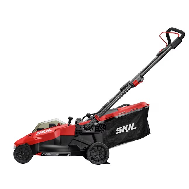 SKIL PM4912B-20 PWR CORE 20-volt 18-in Cordless Push Lawn Mower 4 Ah (2-Batteries and Charger Included)0_11zon