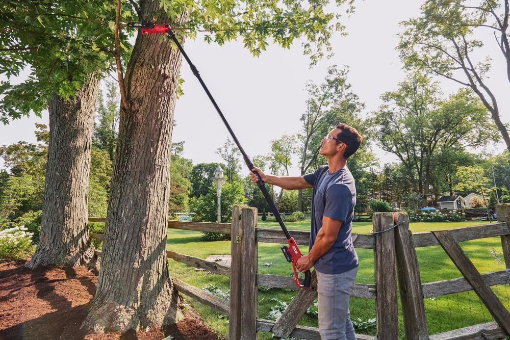 SKIL PS4563B-10 PWR CORE 20 8 20V Pole Saw Kit, Includes with 2.0Ah Lithium Battery and Charger, Red9