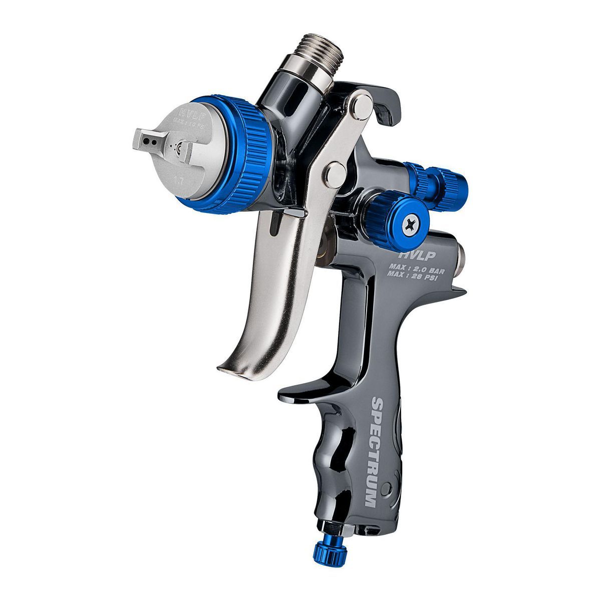 SPECTRUM Premium HVLP Gravity-Feed Air Spray Gun with Side Fan Control SPECTRUM Premium HVLP Gravity-Feed Air Spray Gun with Side Fan Control