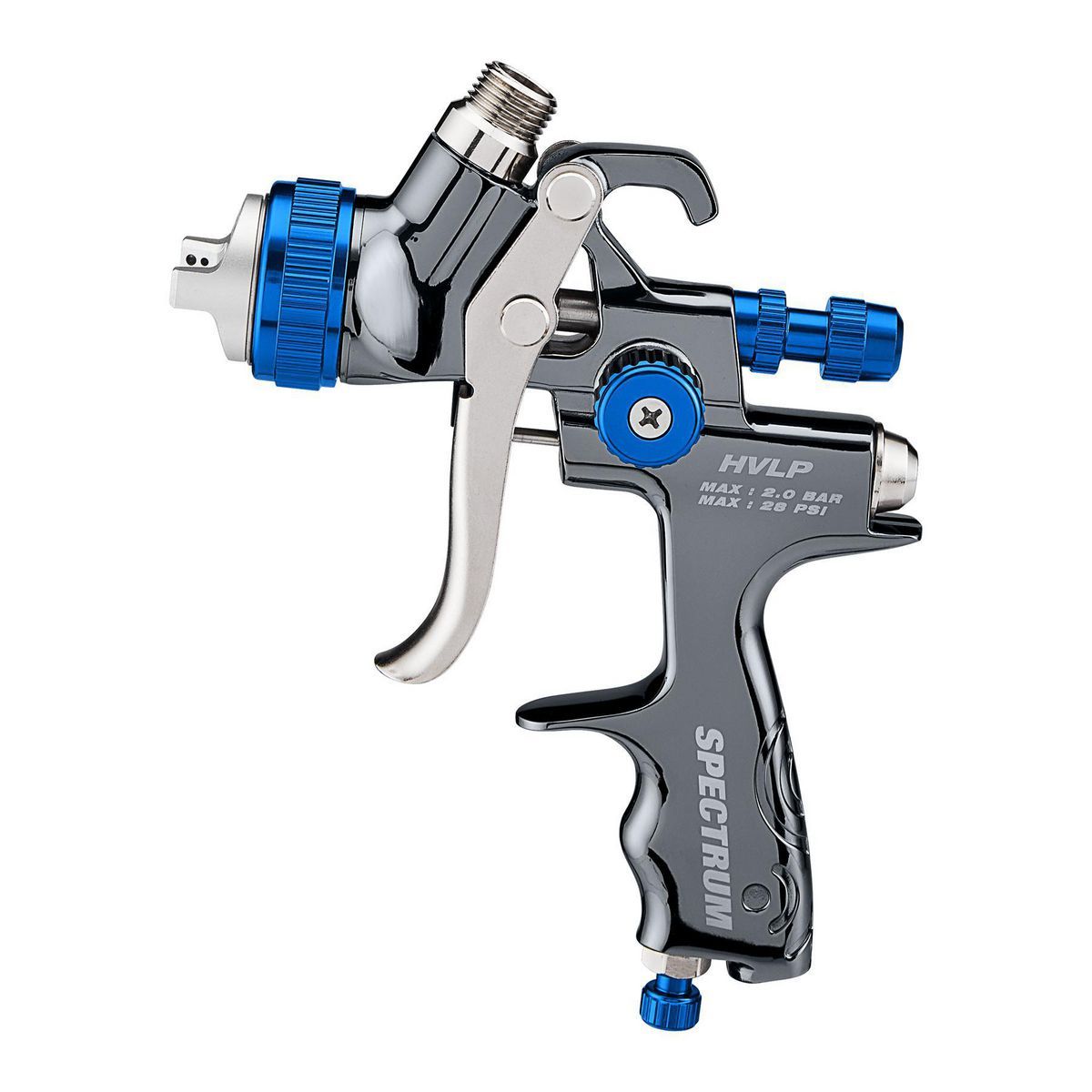 SPECTRUM Premium HVLP Gravity-Feed Air Spray Gun with Side Fan Control2