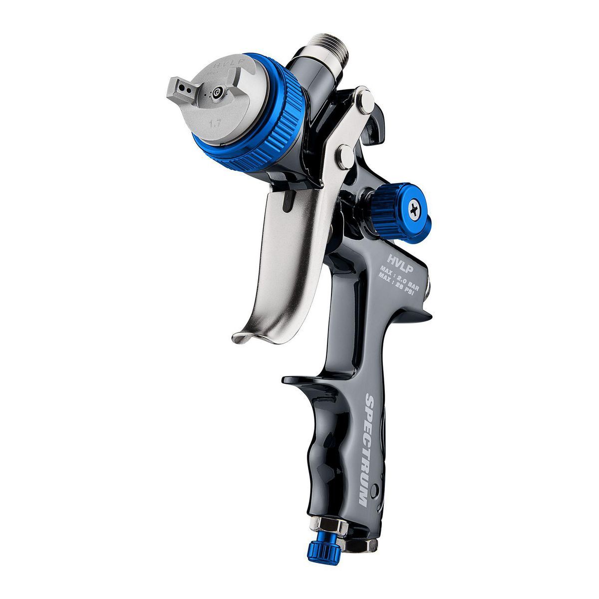 SPECTRUM Premium HVLP Gravity-Feed Air Spray Gun with Side Fan Control5