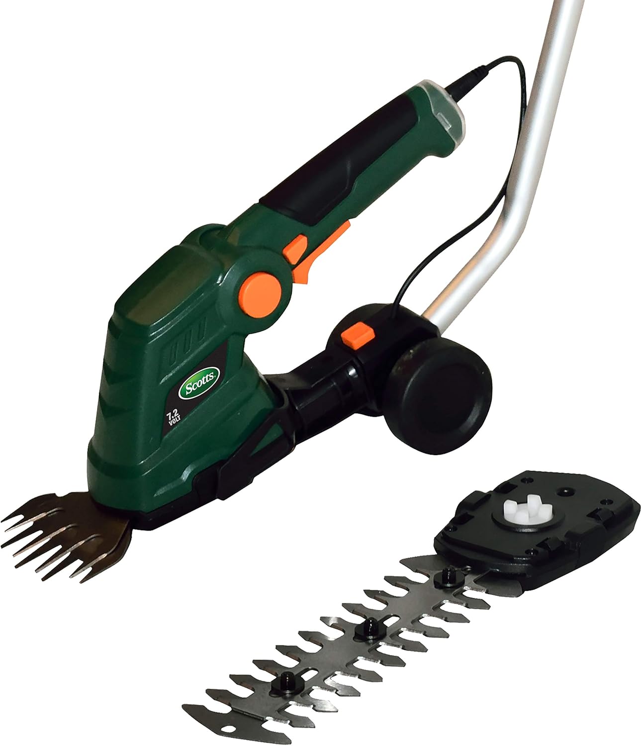 Scotts Outdoor Power Tools LSS10272PS 7.5-Volt Lithium-Ion Cordless Grass Shear Shrub Trimmer with Wheeled Extension Handle, Green7