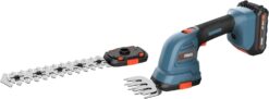 Senix X2 20 Volt Max* 2-in-1 Cordless Hedge Trimmer and Grass Shear with Interchangeable 4-Inch and 8-Inch Blades, Includes 2.0 Ah Battery and Charger (GSX2-M)