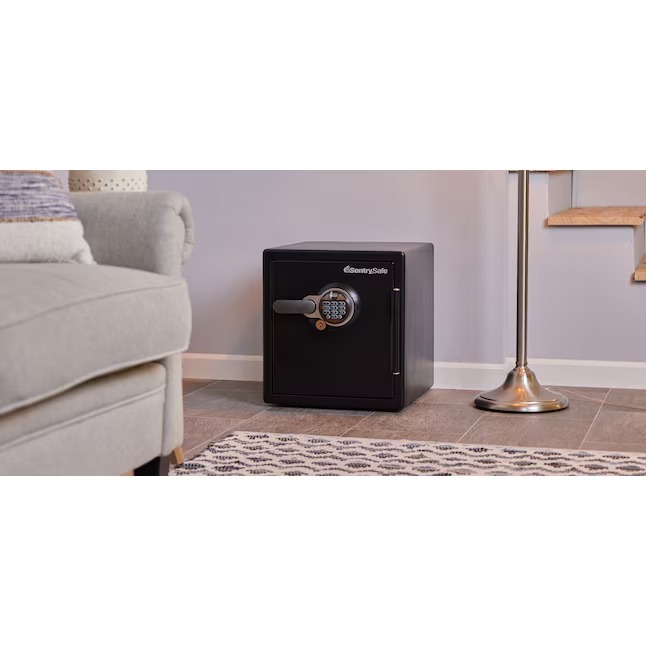 SentrySafe SFW123BSC 1.2-cu ft Fireproof and Waterproof Home Safe with Biometric Lock5_11zon