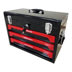Siavonce FZ-D0102H5LZP6 Bottom Tool Cabinets 11-Inches W x 14-Inches H 3 -Drawer Steel Rolling Tool Cabinet ( Black )