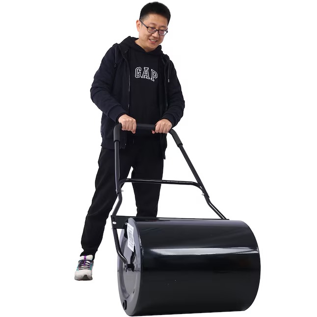 Siavonce XH22200 Lawn Roller, 16-Gallon Heavy-duty Tow Behind Water sand Filled Sod Drum Roller For Garden Yard Park3_11zon