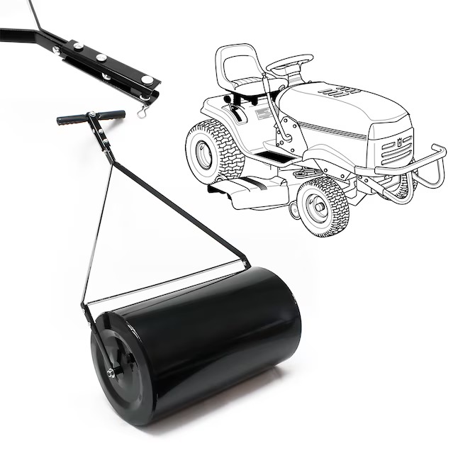Siavonce XH22201 Combination Push Tow Poly Lawn Roller with Easy-Turn Tethered Plug, 14 by 24-in 60L 16-Gallon0_11zon