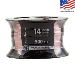 Southwire 11585758 500-Feet 14 -AWG Orange Solid Copper THHN wire ( By-the-roll )