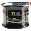 Southwire 11589958 500-Feet 12 -AWG Red Solid Copper THHN wire ( By-the-roll )