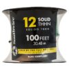 Southwire 11591584 100-Feet 12 -AWG Green Solid Copper THHN wire ( By-the-roll )