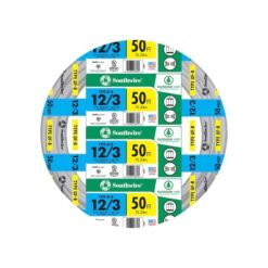 Southwire 13058322 50-Feet 12 / 3 Solid UF-B Wire W/G ( By-the-roll )