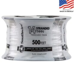 Southwire 22956758 500-Feet 14 -AWG White Stranded Copper THHN wire ( By-the-roll )