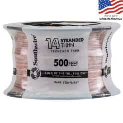 Southwire 22961758 500-ft 14 -AWG Orange Stranded Copper THHN wire ( By-the-roll )