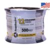 Southwire 22965858 500-Feet 12 -AWG White Stranded Copper THHN wire ( By-the-roll )