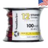 Southwire 22966684 100-Feet 12 -AWG Red Stranded Copper THHN wire ( By-the-roll )