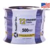 Southwire 22967458 500-Feet 12 -AWG Blue Stranded Copper THHN wire ( By-the-roll )
