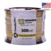 Southwire 22969058 500-Feet 12 -AWG Yellow Stranded Copper THHN wire ( By-the-roll )
