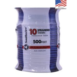 Southwire 22976557 500-Feet 10 -AWG Blue Stranded Copper THHN wire ( By-the-roll )
