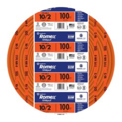 Southwire 28829028 100-Feet 10 / 2 / Romex SIMpull Solid Indoor CU NM-B W/G Individual pack ( By-the-roll )
