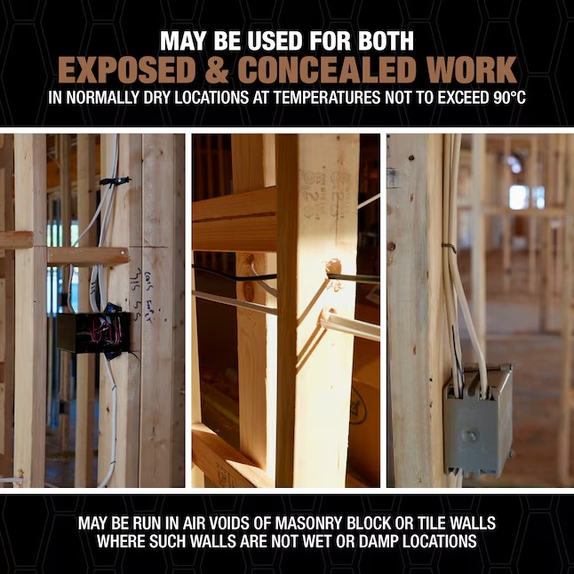 Southwire 28893622 50-Feet 8 2 Romex SIMpull Stranded Indoor CU NM-B W G Individual pack ( By-the-roll )2_11zon