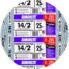 Southwire 55017721 Armorlite 25-Feet 14 / 2 Stranded Aluminum MC (Metal Clad) Cable
