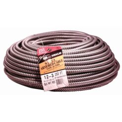 Southwire 55275001 Duraclad 250-Feet 12 / 3 Solid Steel BX/AC Armored Cable