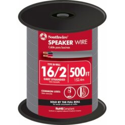 Southwire 56911445 500-ft 16 / 2 Stranded In-wall Speaker Wire ( By-the-roll )
