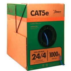 Southwire 56917749 24 CAT 5e 4 Plenum Blue Data Cable Pull box