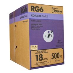 Southwire 56918241 500-ft 18 RG6 Black Coaxial Cable ( By-the-roll )