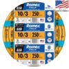 Southwire 63948455 250-Feet 10 / 3 / Romex SIMpull Solid Indoor CU NM-B W/G Individual pack ( By-the-roll )