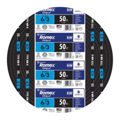 Southwire 63950032 50-Feet 6 / 3 / Romex SIMpull Stranded Indoor CU NM-B W/G Individual pack ( By-the-roll )