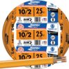 Southwire Romex Brand Simpull Solid Indoor 10/2 W/G NMB Cable 25ft coil - SW 28829021