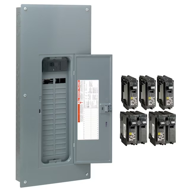 Square D HOM3060M200PCVP Homeline 200 -Amp 30 -Spaces 60 -Circuit Indoor Main breaker Plug-On Neutral Load Center (Value Pack)4_11zon