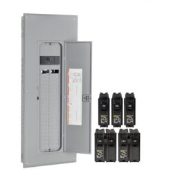 Square D HOM4080M200PCVP Homeline 200 -Amp 40 -Spaces 80 -Circuit Indoor Main breaker Plug-On Neutral Load Center (Value Pack)