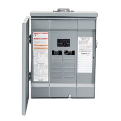 Square D HOM816M100PRB Homeline 100 -Amp 8 -Spaces 16 -Circuit Outdoor Main breaker Plug-On Neutral Load Center