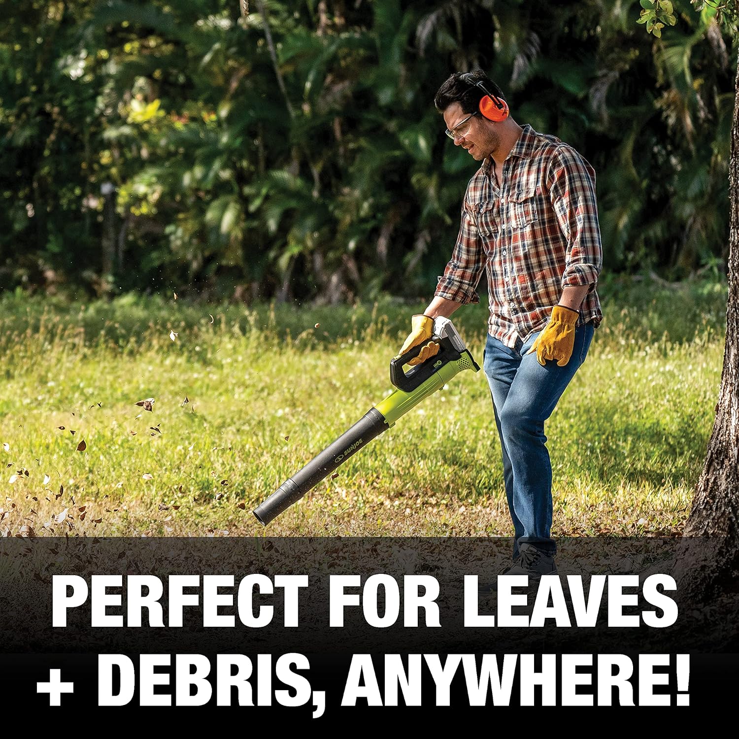 Sun Joe 24V-TB-LTE 24-Volt IONMAX Jet Blower Cordless Compact Turbine Leaf Blower 100-MPH, Kit (w 2.0-Ah Battery + Quick Charger)2
