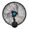 Tornado Fans Wall Fan 16-Inches Plug-In Oscillation Indoor Black Wall Mounted Fan