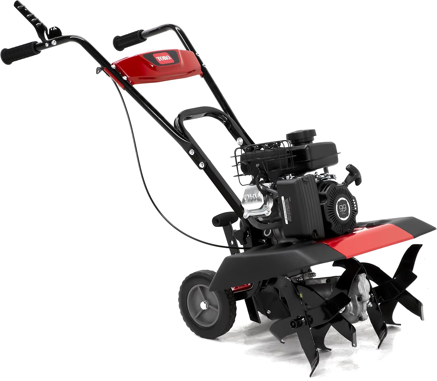 Toro 58604 Compact Front Tine Tiller, 99cc 4-Cycle Engine, 11, 16 or 21 Inch Adjustable Tilling Width, 11 Max Tilling Depth, Removable Side Shields Toro 58604 Compact Front Tine Tiller, 99cc 4-Cycle Engine, 11, 16 or 21 Inch Adjustable Tilling Width, 11" Max Tilling Depth, Removable Side Shields