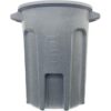 Toter RND55-B0149 55-Gallon Dark Gray Granite Resin Outdoor Lidless Trash Can