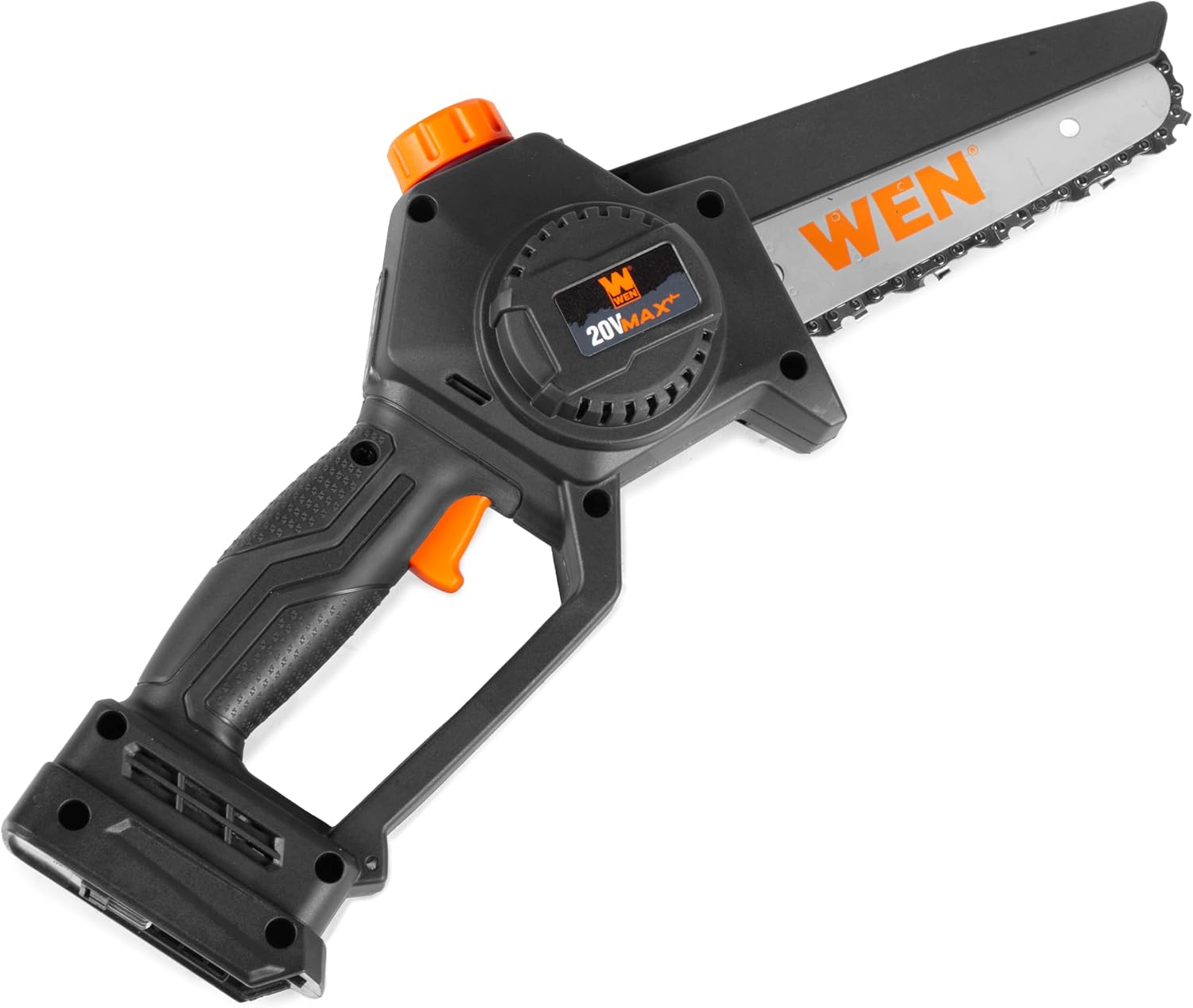 WEN 2-In-1 20V Max Cordless Brushless Pole Saw and Mini Chainsaw (Tool Only – Battery and Charger Not Included) (20752BT)12