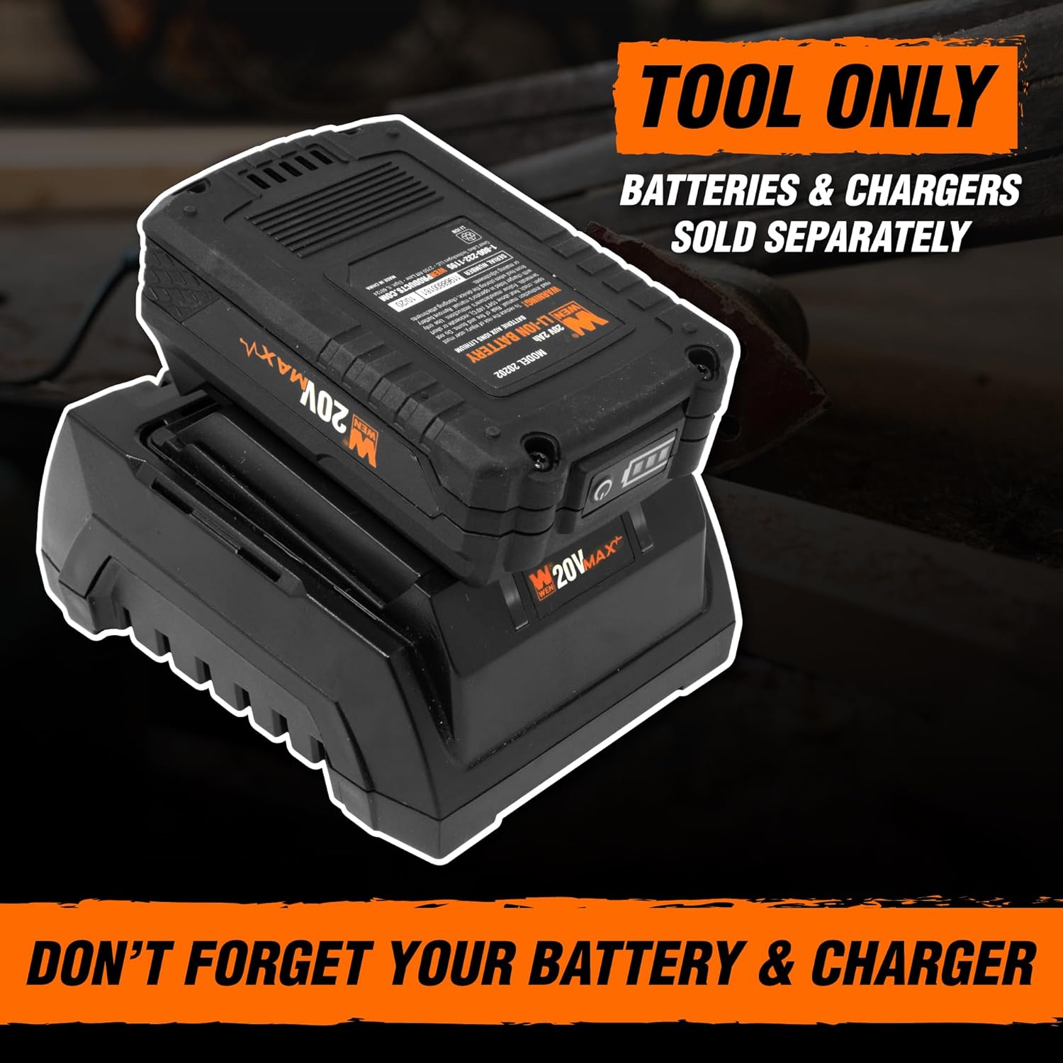 WEN 2-In-1 20V Max Cordless Brushless Pole Saw and Mini Chainsaw (Tool Only – Battery and Charger Not Included) (20752BT)14