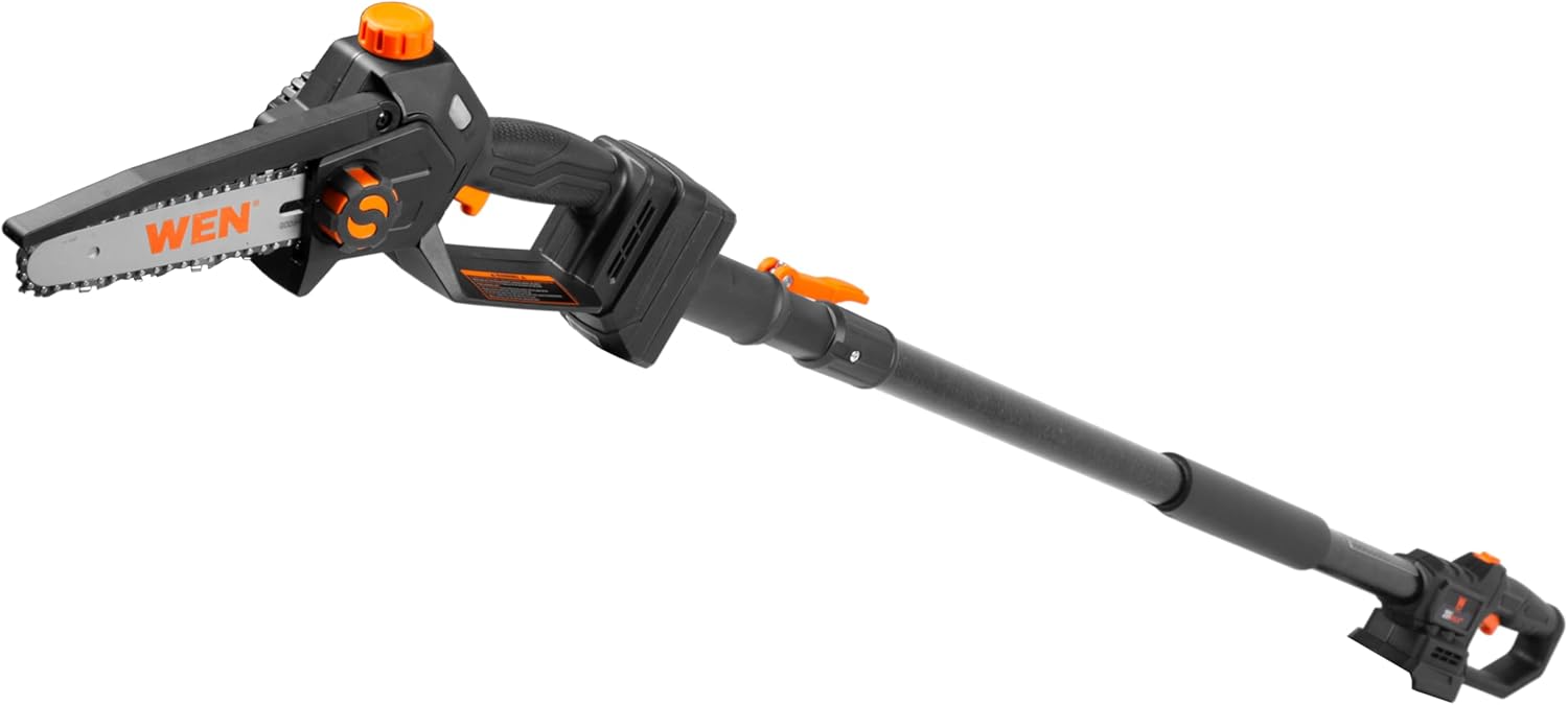 WEN 2-In-1 20V Max Cordless Brushless Pole Saw and Mini Chainsaw (Tool Only – Battery and Charger Not Included) (20752BT)6
