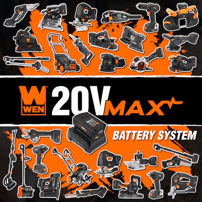 WEN 20752 20-volt Max 6-in 4 Ah Battery Pole Saw (Battery and Charger Included)2_11zon