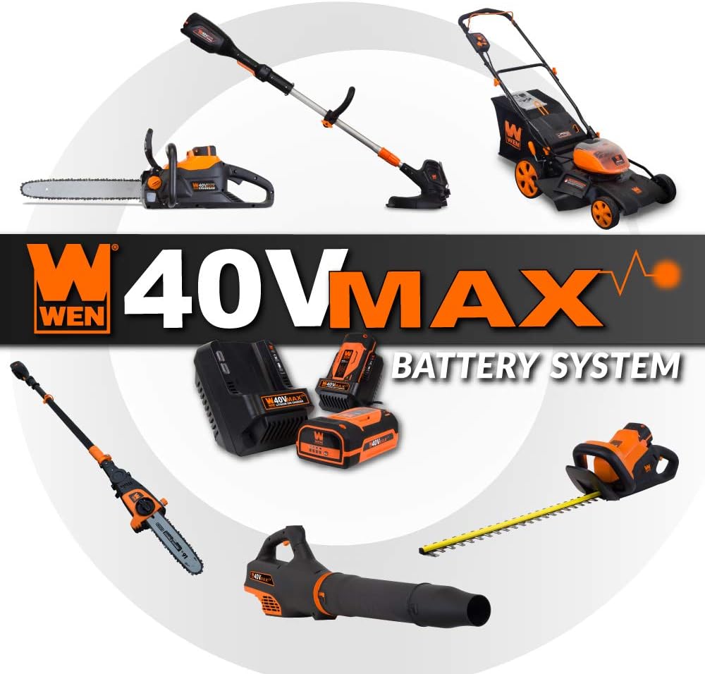 WEN Cordless Electric Chainsaw, 16-Inch Brushless (Tool Only, 40V Max Battery Not Included) (40417BT)8