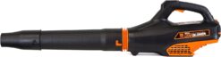 WEN Cordless Electric Leaf Blower, Brushless with 40V Max 2Ah Battery and Charger (40410), Black