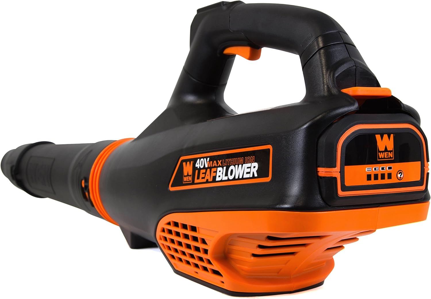 WEN Cordless Electric Leaf Blower, Brushless with 40V Max 2Ah Battery and Charger (40410), Black1